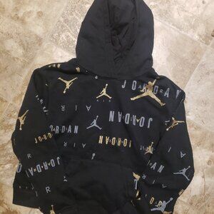 Xl black gold Jordan hoodie